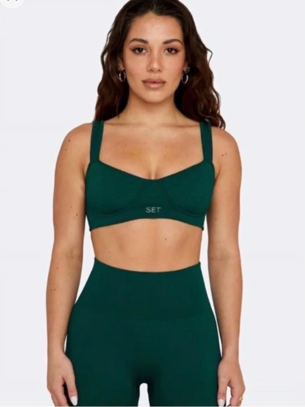 SET ACTIVE - Seamless Emerald Green Bralette - Women Intimates & Sleepwear